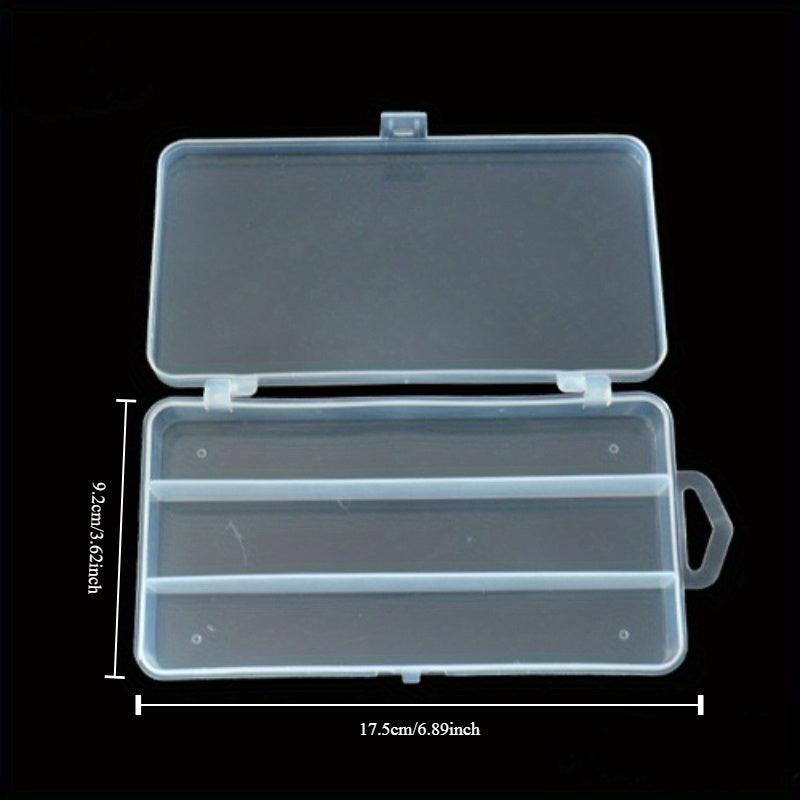 PVC Fishing Tackle Box 3 4 5 8 Compartments Hooks Lures Baits Portable Organizer