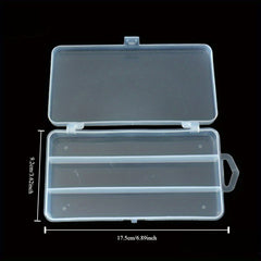 PVC Fishing Tackle Box 3 4 5 8 Compartments Hooks Lures Baits Portable Organizer