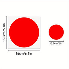 8pcs Round Waterproof PVC Self-adhesive School Floor Spacing Stickers