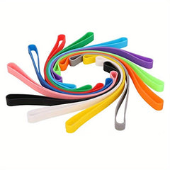 10 Large Silicone Rubber Bands Elastic Wrapping Bands for Home Office School