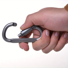 2pcs D Type Carabiner Aluminum Alloy Tent Hook Nut Lock Hanging Buckle