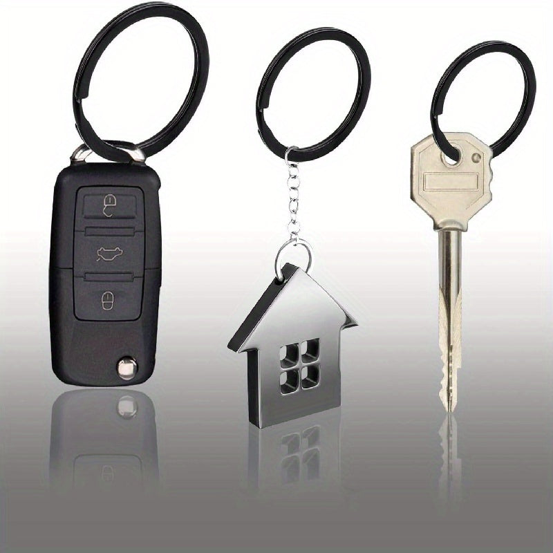 4pcs Carabiner Clip & Locking D Ring Keychain Set for Outdoor Activities