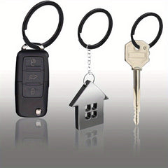 4pcs Carabiner Clip & Locking D Ring Keychain Set for Outdoor Activities
