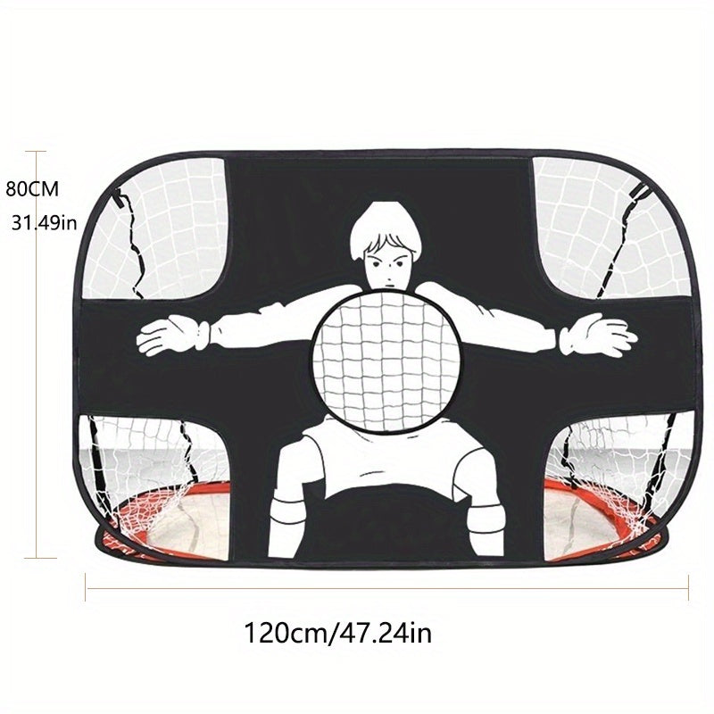 Portable Football Goal Foldable Mobile Training Football Net Frame