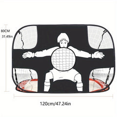 Portable Football Goal Foldable Mobile Training Football Net Frame