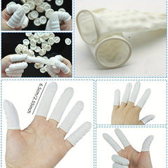 300pcs Latex Finger Cots Disposable Powder Beauty Tattoo Embroidery Finger Cots