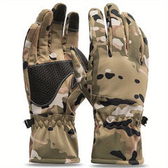 Waterproof Camo Sports Gloves Touch Screen Ski Winter Outdoors Men's Gloves