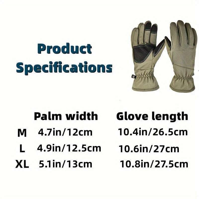 Waterproof Camo Sports Gloves Touch Screen Ski Winter Outdoors Men's Gloves