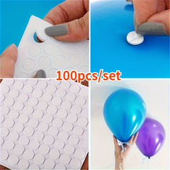 100pcs Acrylic Double Sided Tape High Viscosity Thickened Round Magic Adhesive