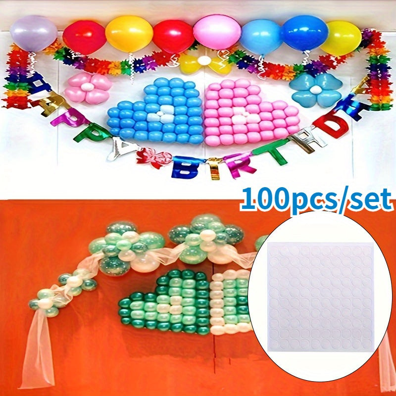 100pcs Acrylic Double Sided Tape High Viscosity Thickened Round Magic Adhesive