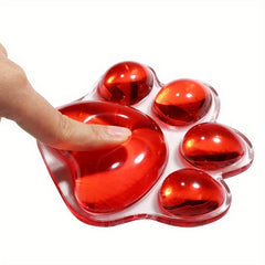 Small Cat Paw Mouse Pad Clear Wrist Rest Office Game Wrist Pad