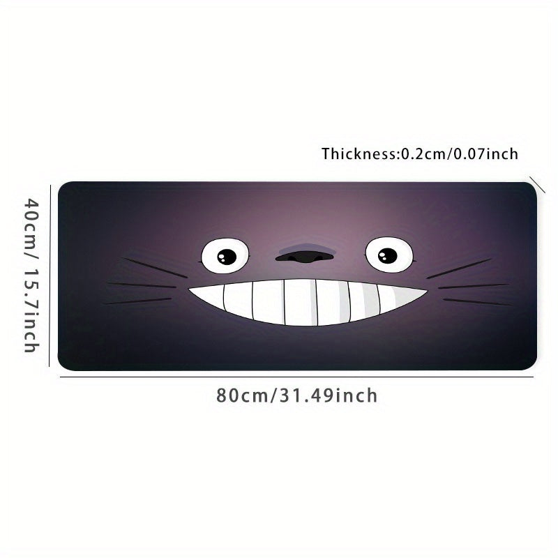 Cartoon Cat Mouse Pad Anime Gaming Desk Mat Large Stitched Edges