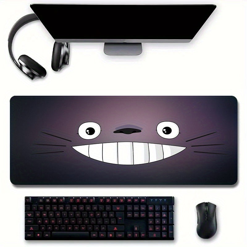 Cartoon Cat Mouse Pad Anime Gaming Desk Mat Large Stitched Edges