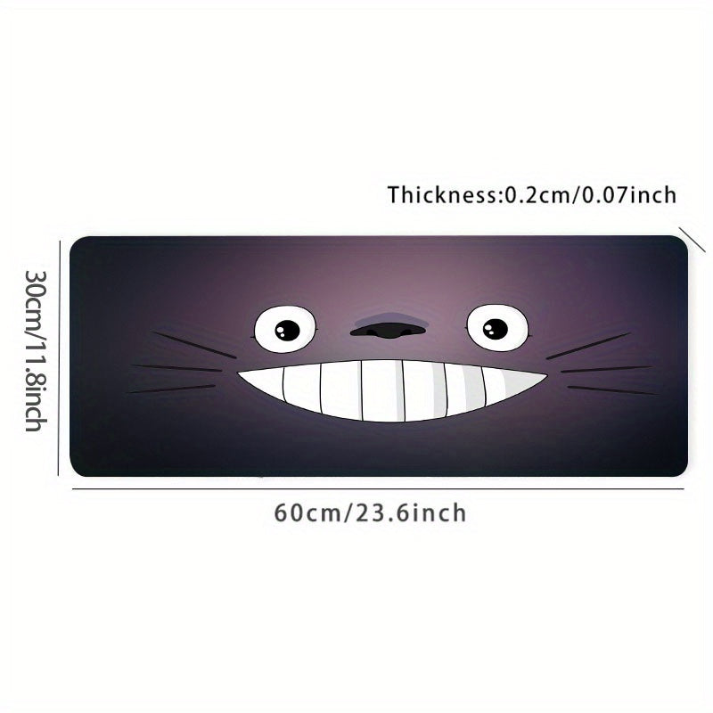 Cartoon Cat Mouse Pad Anime Gaming Desk Mat Large Stitched Edges
