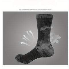 Men's 5 Pairs Mid Crew Sport Socks Cotton Blend Comfy Breathable Socks