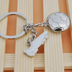 Football & Shoe Pendant Keychain - Creative Car Key Backpack Wallet Decoration