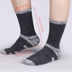 Men's 5 Pairs Mid Crew Sport Socks Cotton Blend Comfy Breathable Socks