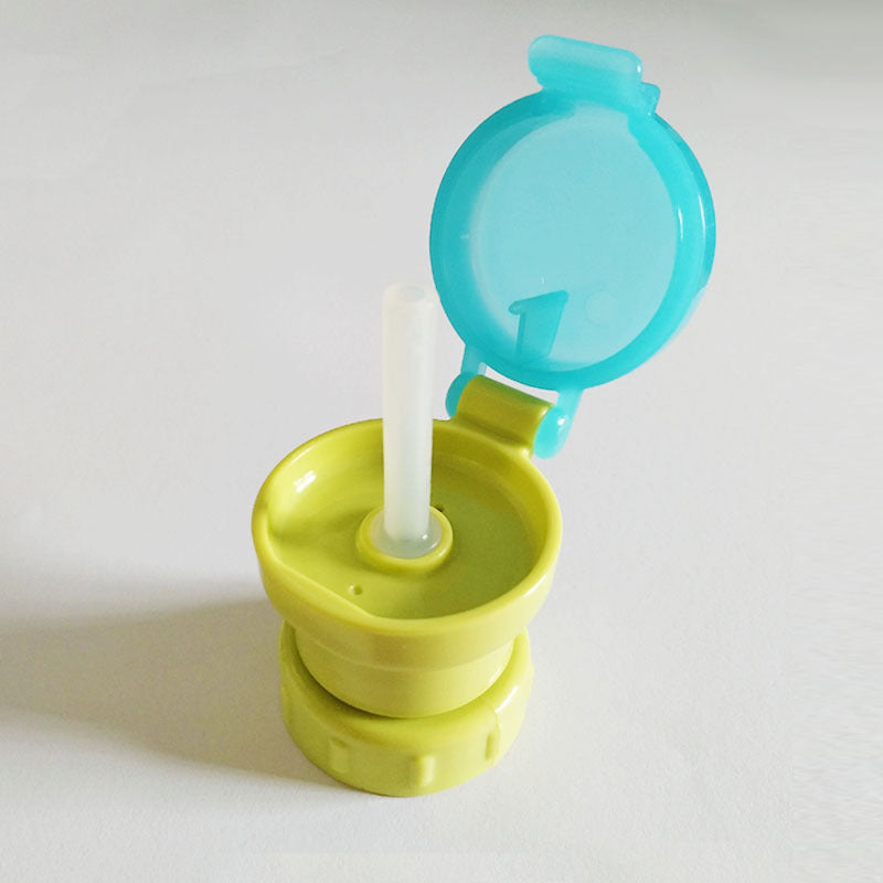 Spill-proof Bottle Straw Cap - Convertible Lid