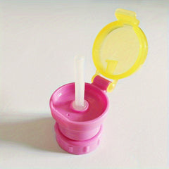 Spill-proof Bottle Straw Cap - Convertible Lid