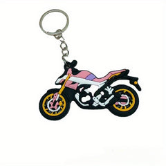 1pc Cartoon Keychain Decor PVC Key Ring Bag Pendant