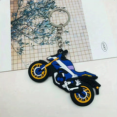 1pc Cartoon Keychain Decor PVC Key Ring Bag Pendant
