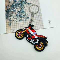 1pc Cartoon Keychain Decor PVC Key Ring Bag Pendant