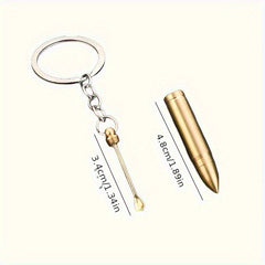DIY Car Keychain With Hidden Ear Spoon & Gadget Mountaineering Keychain