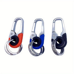3pcs Stainless Steel Keychain Hook Buckle Carabiner Climbing Tool Fishing Keyrin