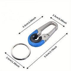 3pcs Stainless Steel Keychain Hook Buckle Carabiner Climbing Tool Fishing Keyrin