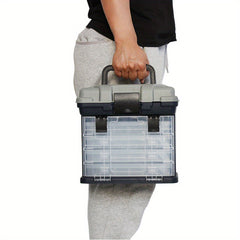 Large 4-Layer Storage Box for Fishing Tackle