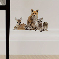 3D Animal Wall Stickers Self Adhesive Removable Decals for Home Decoration