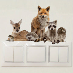 3D Animal Wall Stickers Self Adhesive Removable Decals for Home Decoration