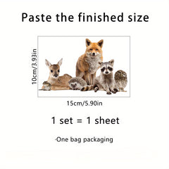 3D Animal Wall Stickers Self Adhesive Removable Decals for Home Decoration