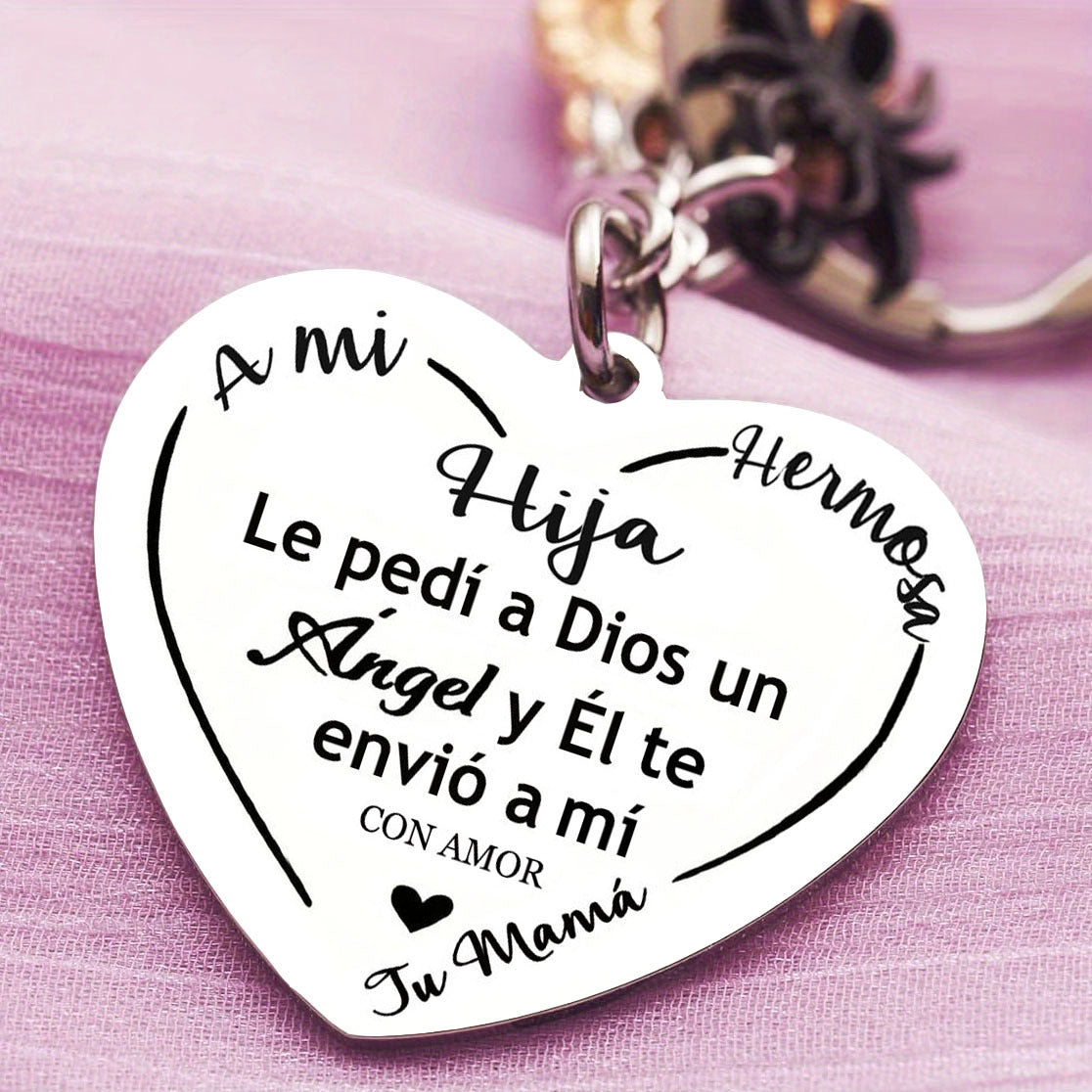 To My Daughter Birthday Keychain Encouragement Personalized Keychain