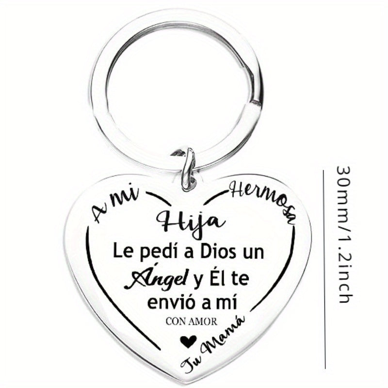 To My Daughter Birthday Keychain Encouragement Personalized Keychain