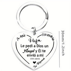 To My Daughter Birthday Keychain Encouragement Personalized Keychain