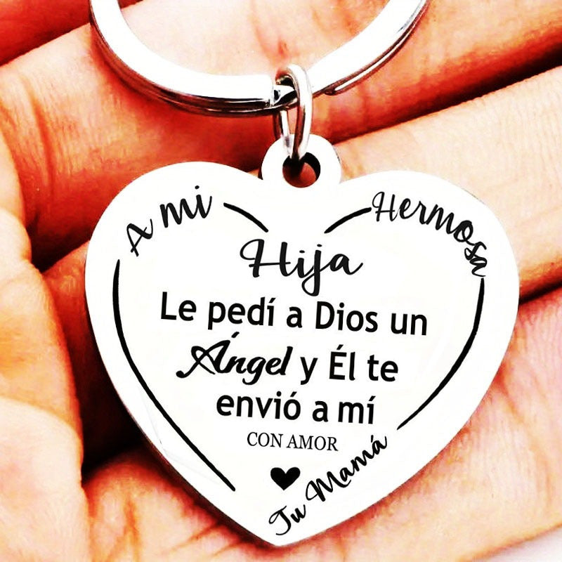 To My Daughter Birthday Keychain Encouragement Personalized Keychain