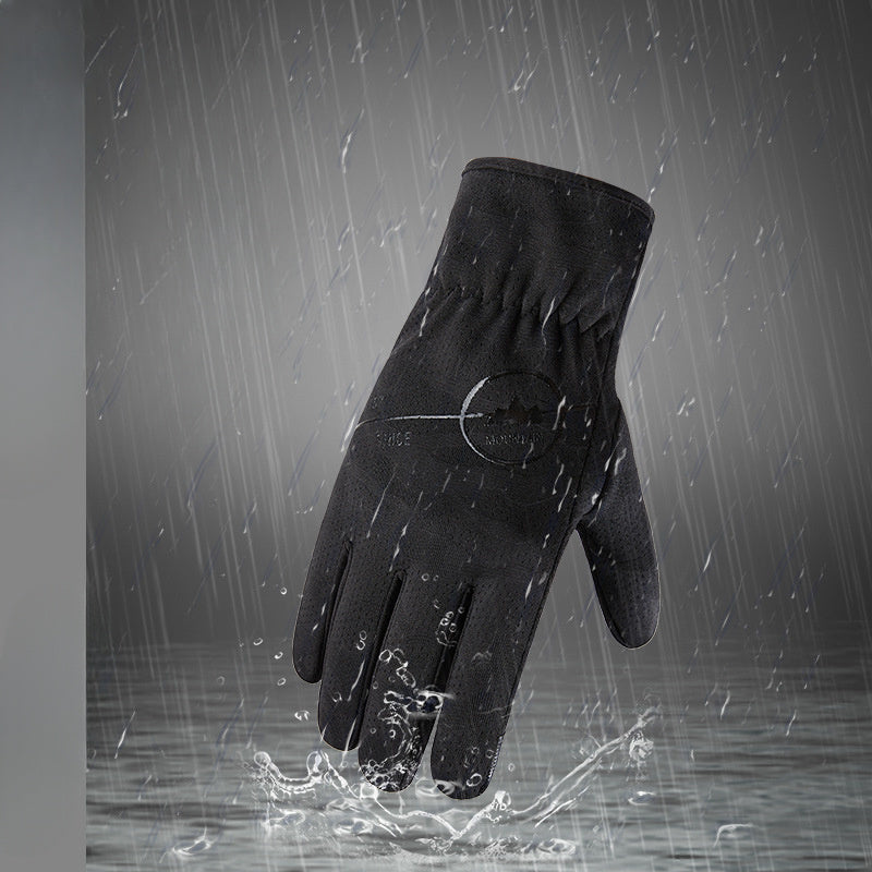 Outdoor Riding Warm Waterproof Touch Screen Gloves Anti slip