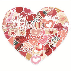 58pcs Love Stickers Vinyl Decals for Laptops Water Bottles Phone Cases