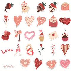 58pcs Love Stickers Vinyl Decals for Laptops Water Bottles Phone Cases
