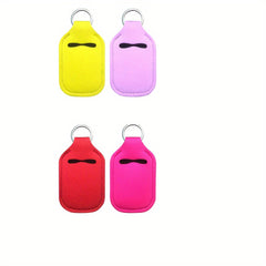 Hand Sanitizer Bottle Covers Set with Keychain
