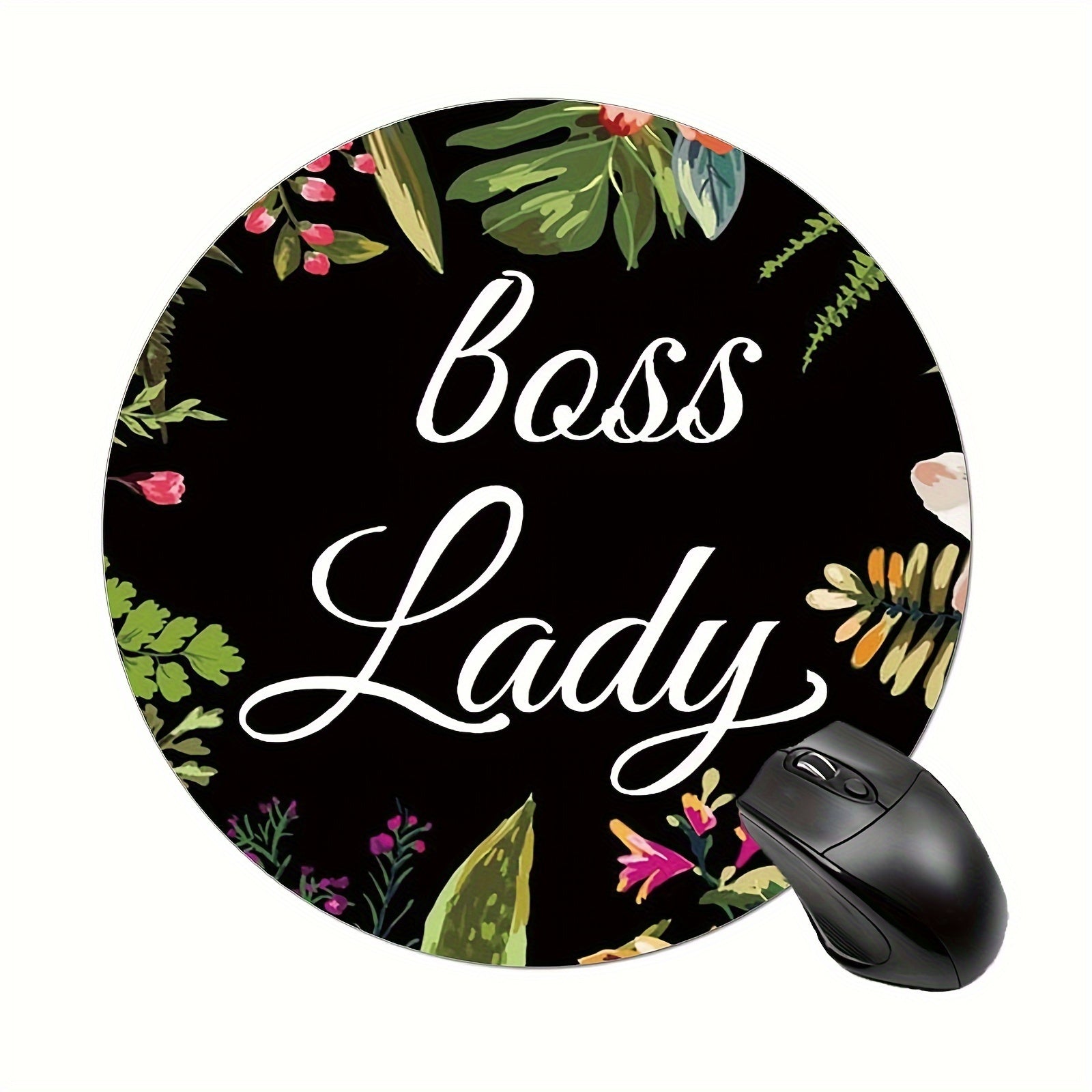 Cute Round Mouse Pad for Women and Girls - Non-slip Rubber Mouse Mat