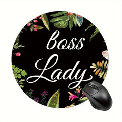 Cute Round Mouse Pad for Women and Girls - Non-slip Rubber Mouse Mat