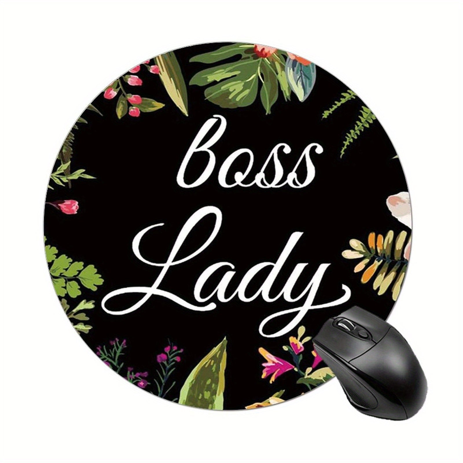 Cute Round Mouse Pad for Women and Girls - Non-slip Rubber Mouse Mat