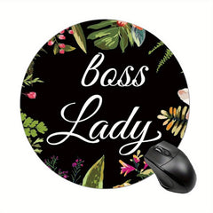 Cute Round Mouse Pad for Women and Girls - Non-slip Rubber Mouse Mat