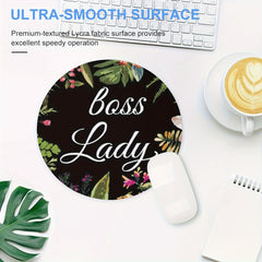 Cute Round Mouse Pad for Women and Girls - Non-slip Rubber Mouse Mat