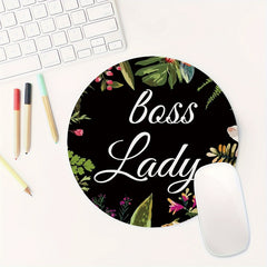 Cute Round Mouse Pad for Women and Girls - Non-slip Rubber Mouse Mat