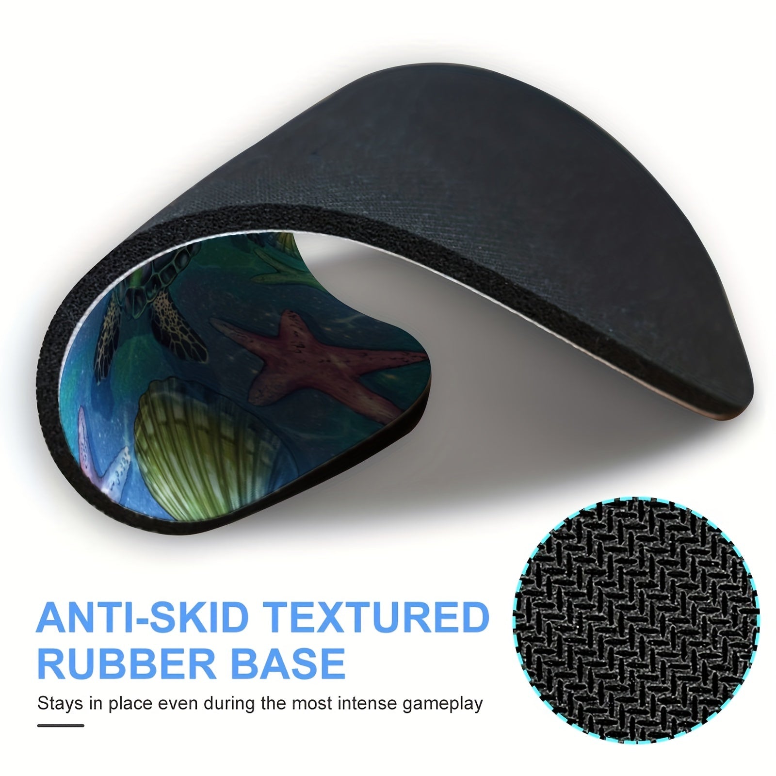 Cartoon Turtle Gaming Mouse Pad - Non-Slip Rubber - Office Laptops