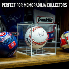Baseball Display Box UV Resistant Acrylic Cube Baseball Holder