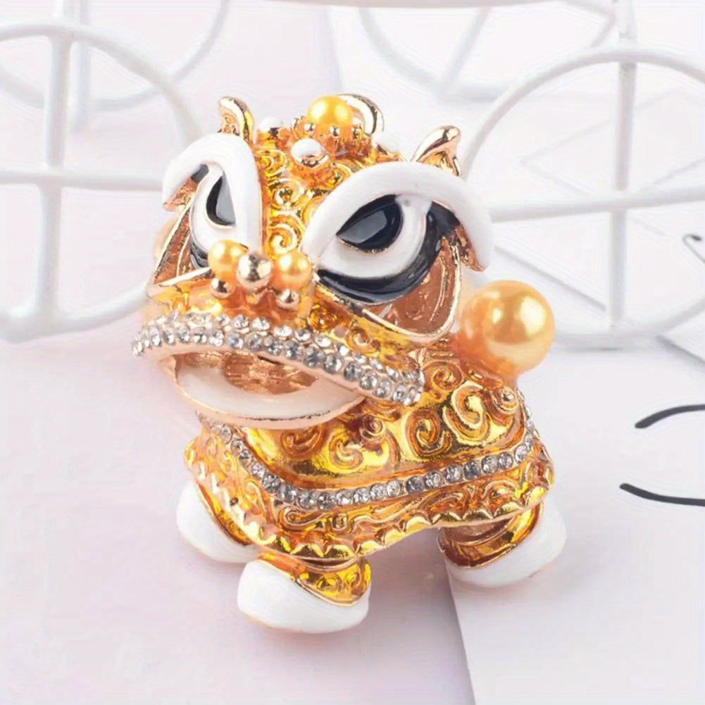 Chinese Lion Dance Keychain Bag Charm Women's Accessory